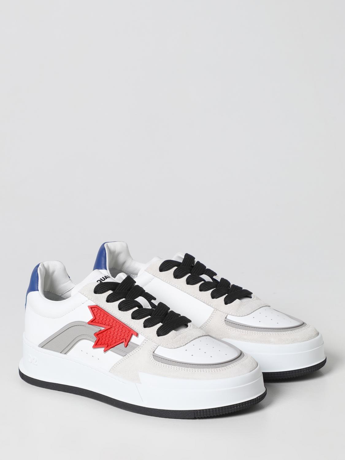 DSQUARED2 SNEAKERS: Canadian Dsquared2 leather sneakers, White - Img 2