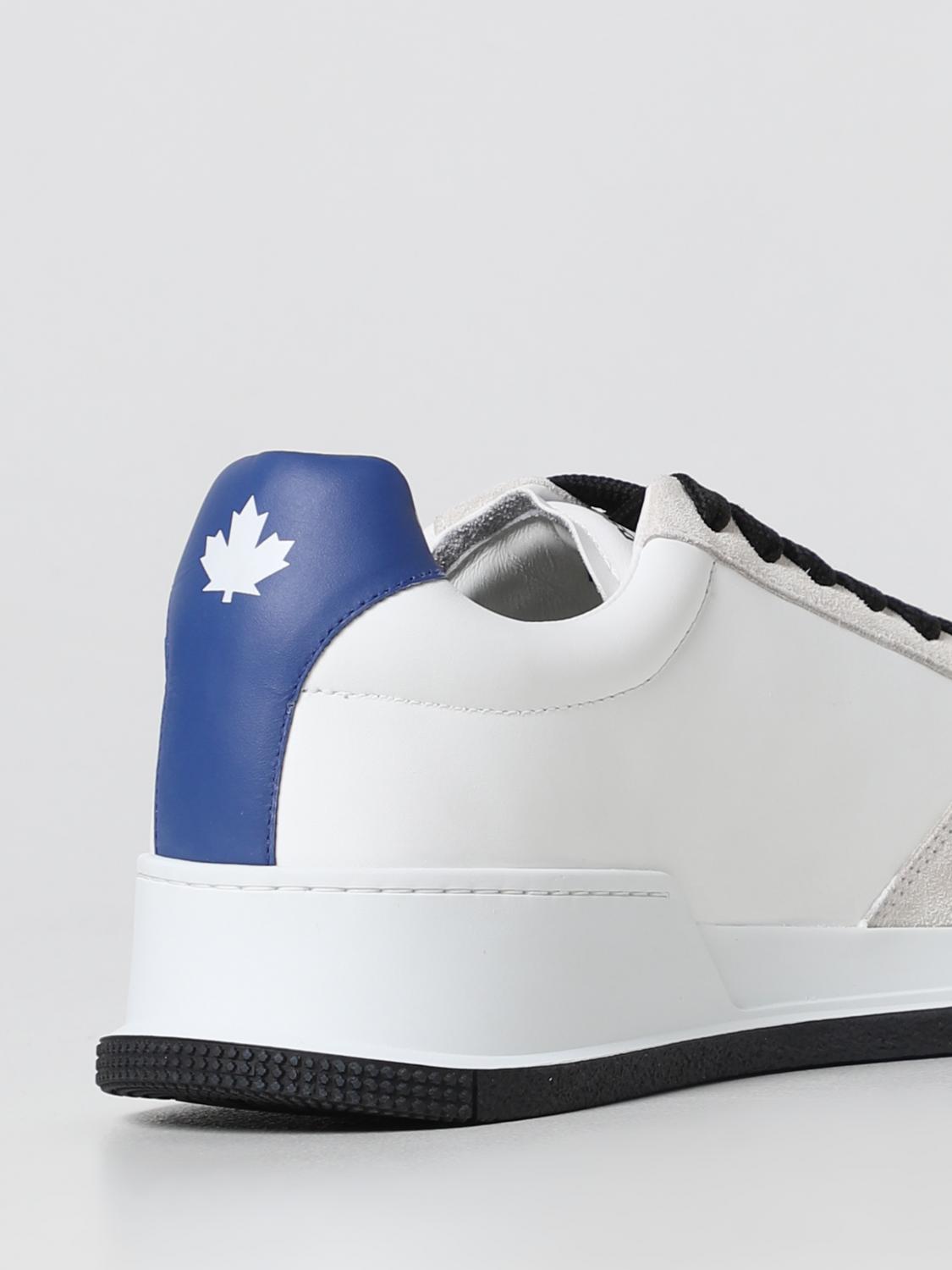 DSQUARED2 SNEAKERS: Canadian Dsquared2 leather sneakers, White - Img 3