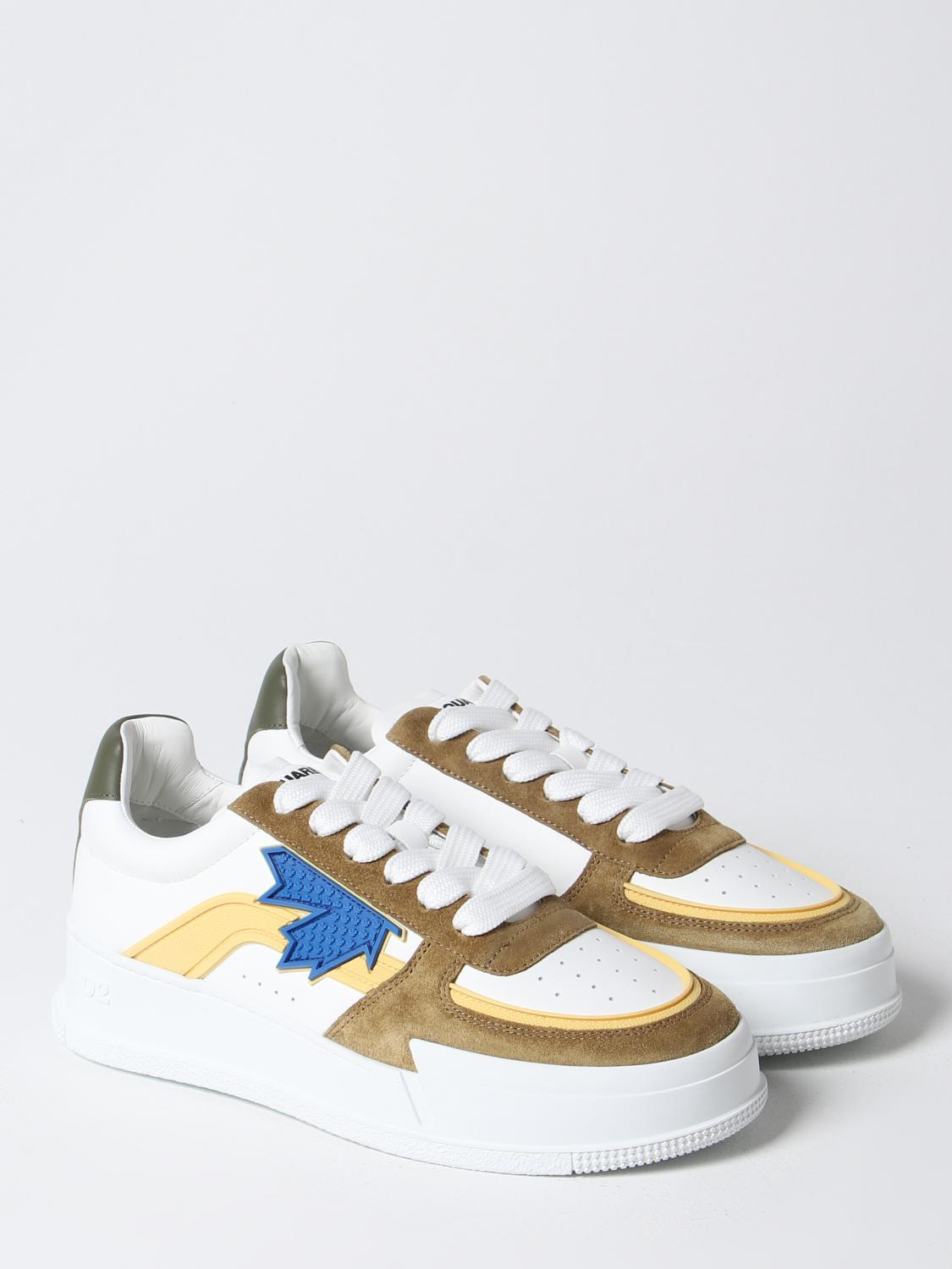 DSQUARED2 BASKETS: Baskets homme Dsquared2, Blanc 1 - Img 2