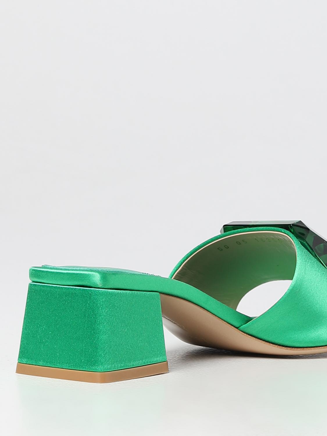 GIANVITO ROSSI SANDALEN MIT ABSATZ: Absatzschuhe damen Gianvito Rossi, Grün - Img 3
