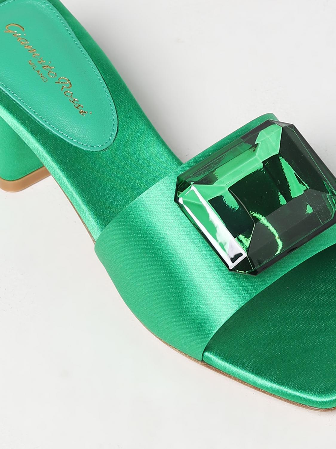 GIANVITO ROSSI SANDALEN MIT ABSATZ: Absatzschuhe damen Gianvito Rossi, Grün - Img 4