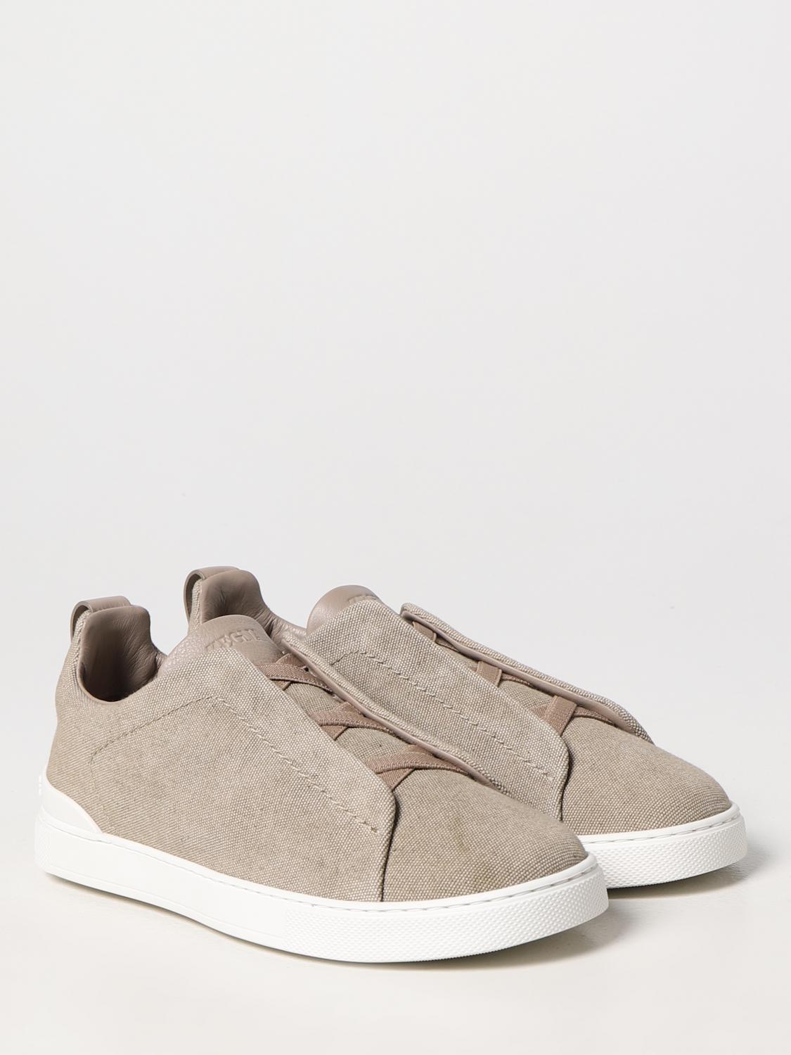 ZEGNA SNEAKERS: Sneakers men Zegna, Beige - Img 2