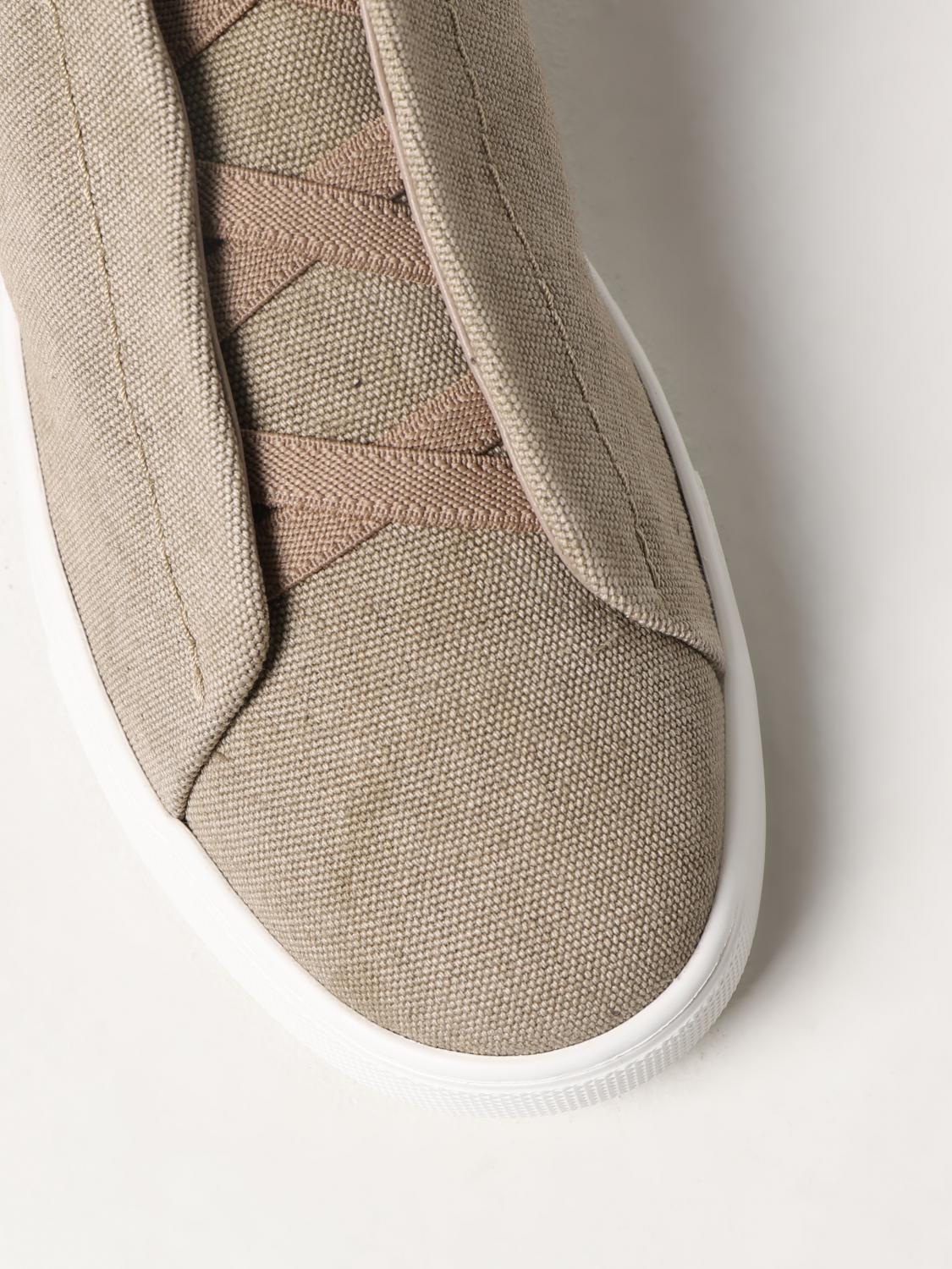 ZEGNA SNEAKERS: Sneakers men Zegna, Beige - Img 4