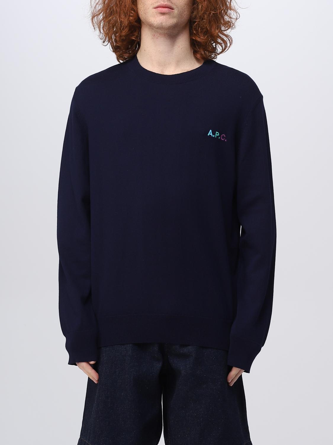 A.P.C. 스웨터: 스웨터 남성 A.P.C., 블루 1 - Img 1