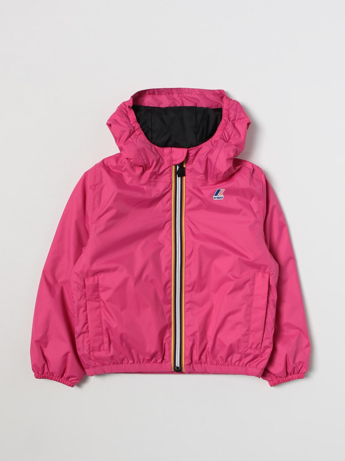 K-WAY JACKET: Jacket kids K-way, Baby Pink - Img 1