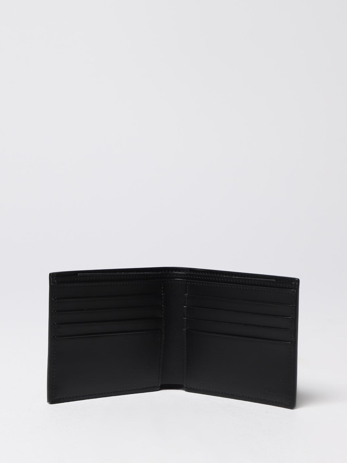 FENDI WALLET: Fendi wallet in grained leather, Black - Img 2