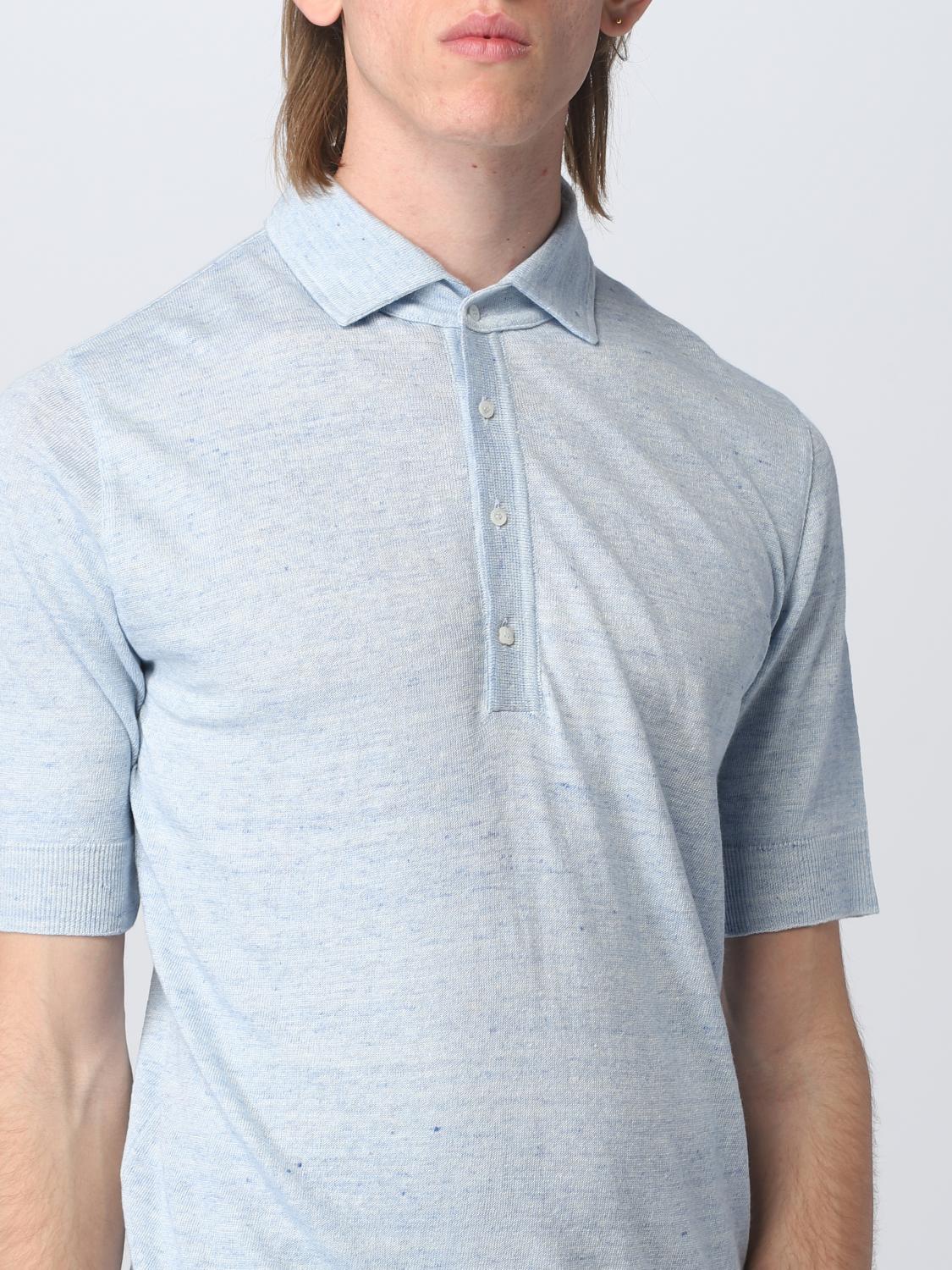 LARDINI POLO: Polo homme Lardini, Bleu - Img 4