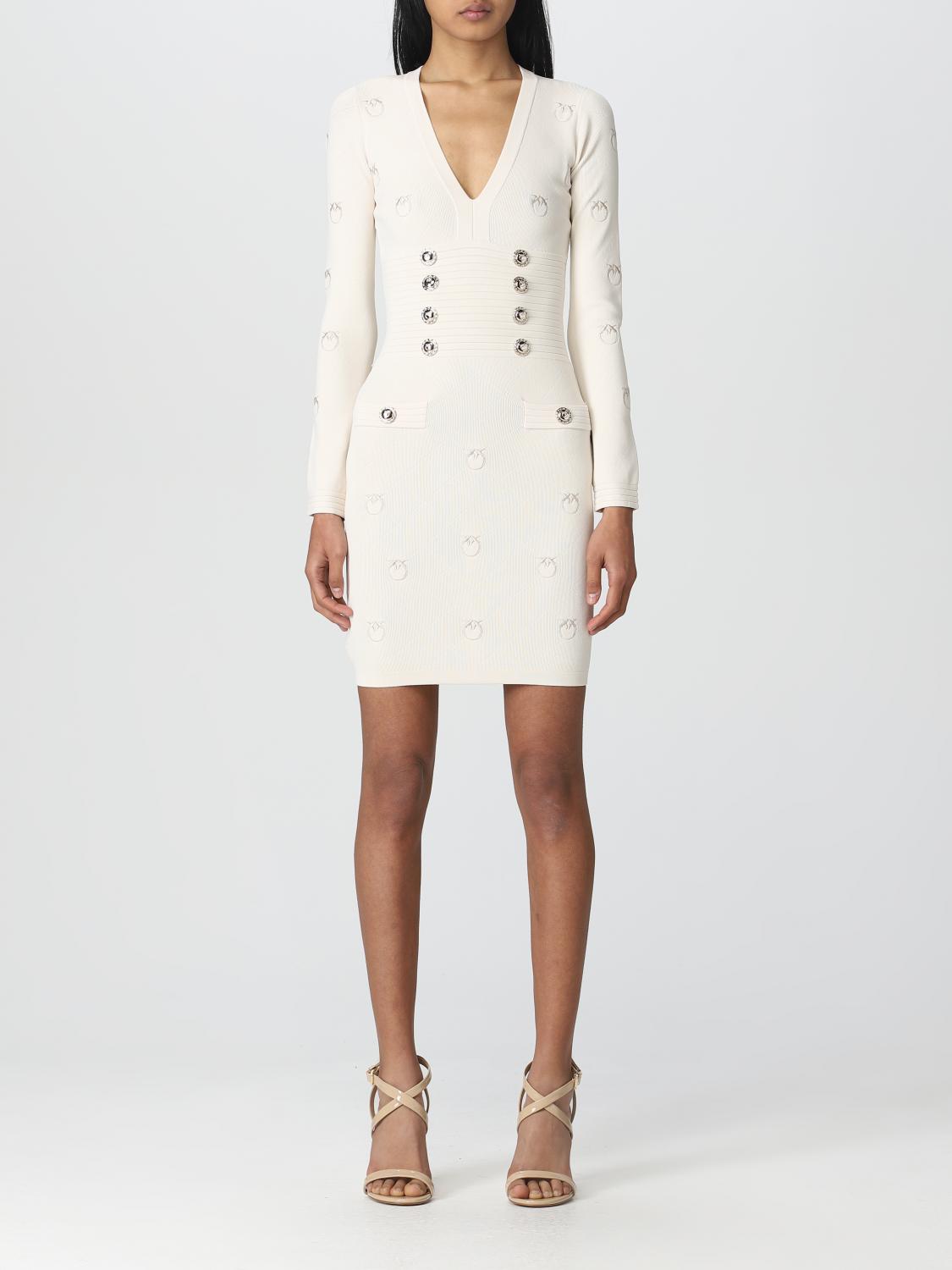 PINKO Beige Cotton Casual Dress