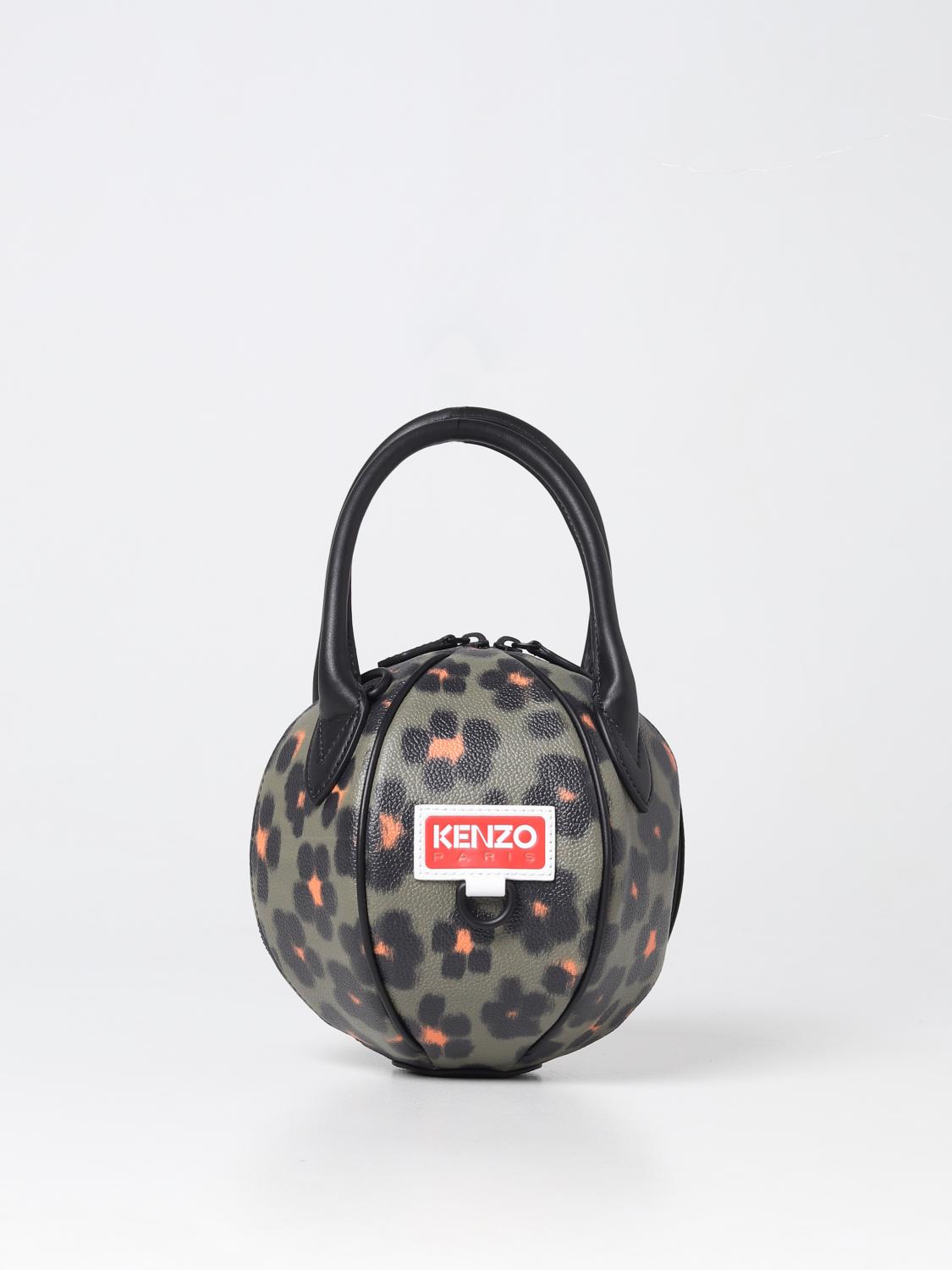 KENZO BORSA A MANO: Borsa Kenzo in pelle stampata, Fantasia - Img 1