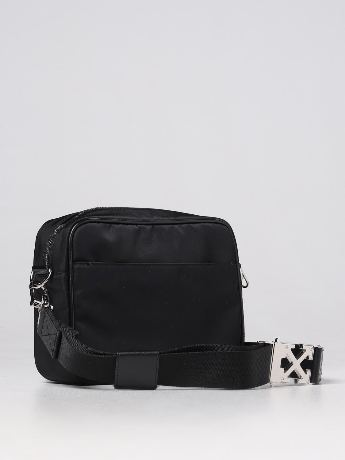 OFF-WHITE BORSA A TRACOLLA: Borsa Arrow Tuc Off-White in nylon, Nero - Img 3