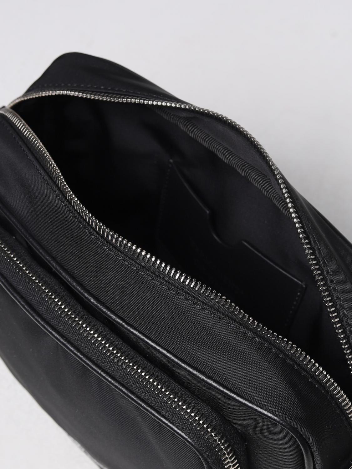 OFF-WHITE BORSA A TRACOLLA: Borsa Arrow Tuc Off-White in nylon, Nero - Img 5