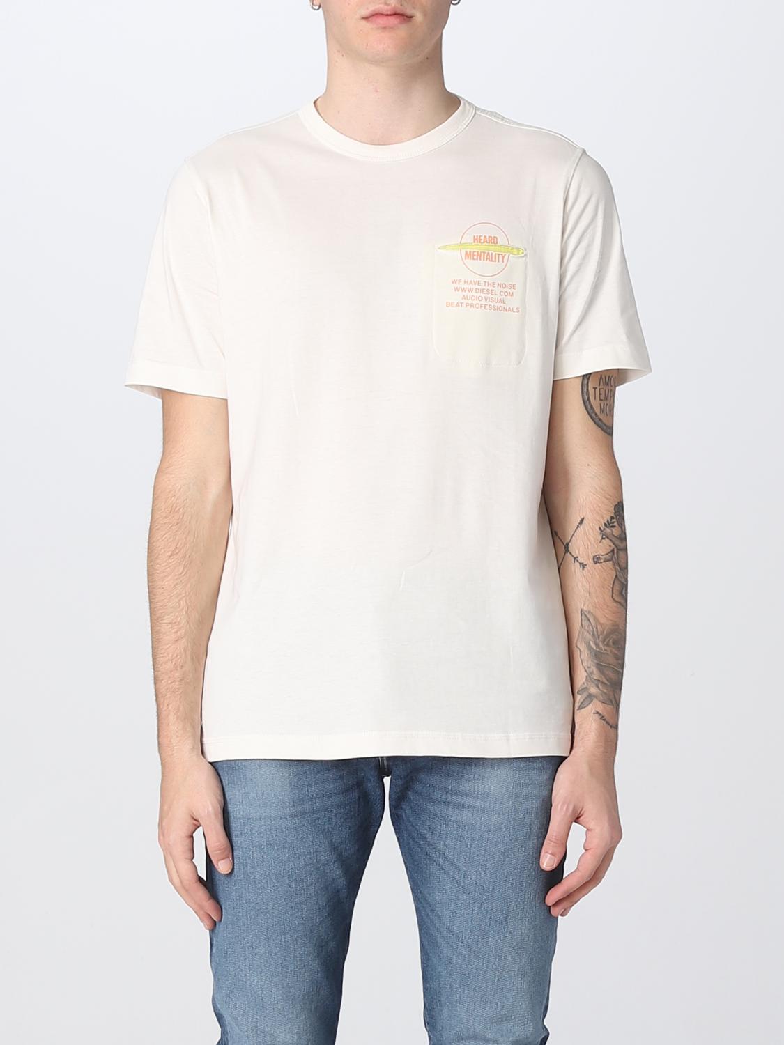 Diesel T-shirt men - White | A085610CJAC | GIGLIO.COM
