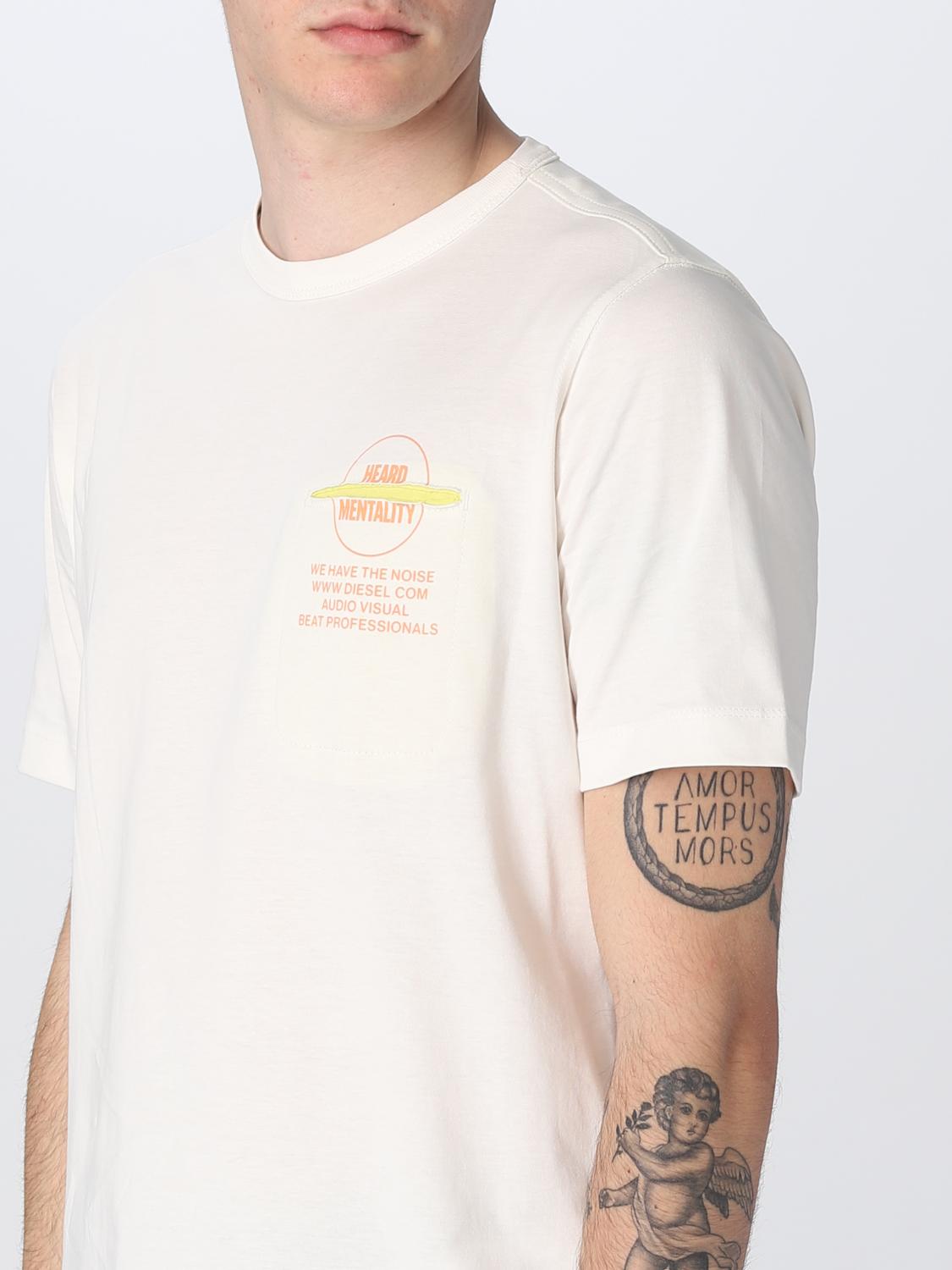 Diesel T-shirt men - White | A085610CJAC | GIGLIO.COM
