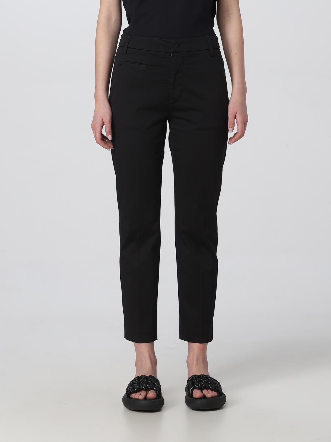 DONDUP PANTALONI: Pantalone Dondup in cotone, Nero - Img 1