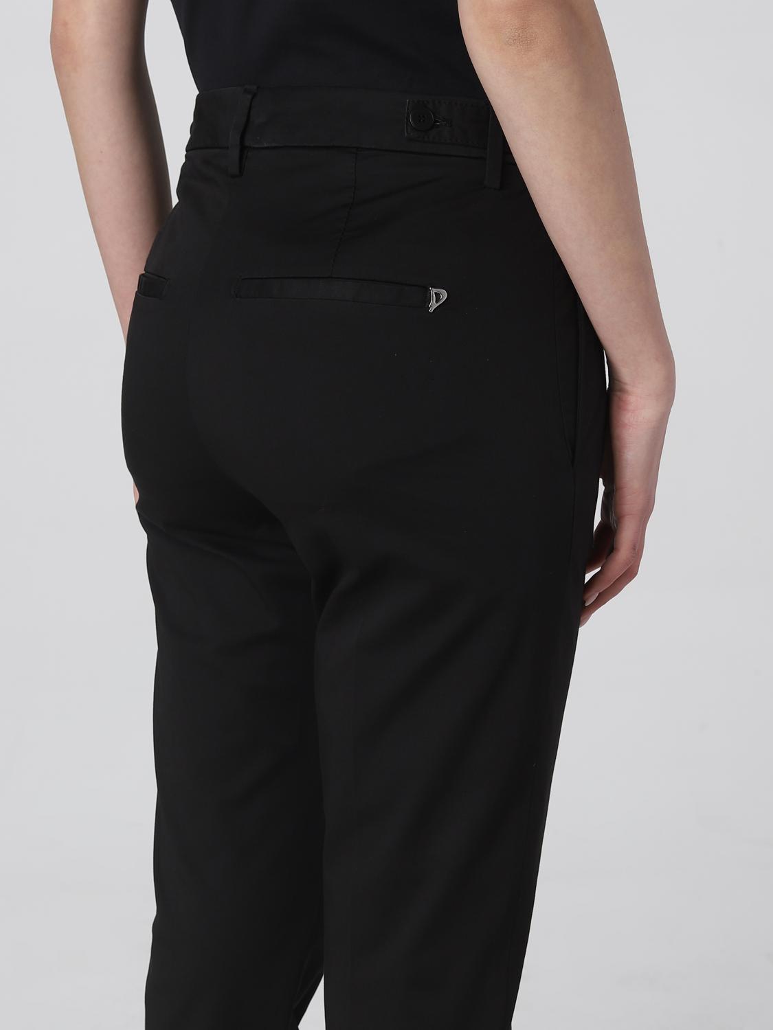 DONDUP PANTALONI: Pantalone Dondup in cotone, Nero - Img 3