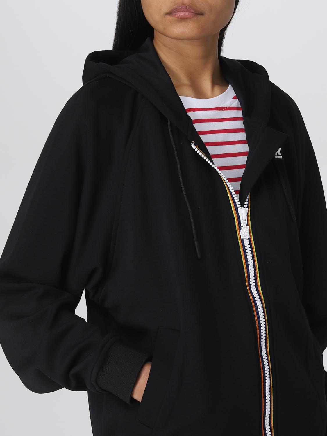 K-WAY SUDADERA: Abrigo mujer K-way, Negro - Img 4