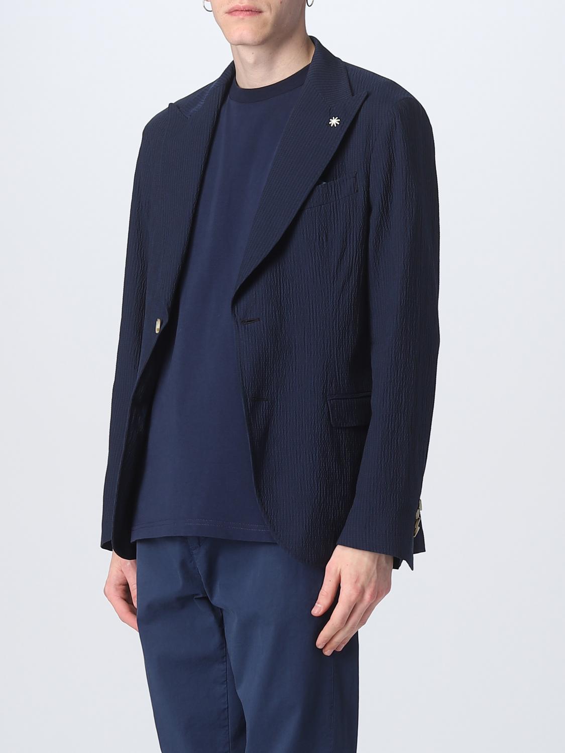 Manuel Ritz Jacket MANUEL RITZ: Jacket men - Blue | Manuel Ritz jacket 3432G2748233303 ...