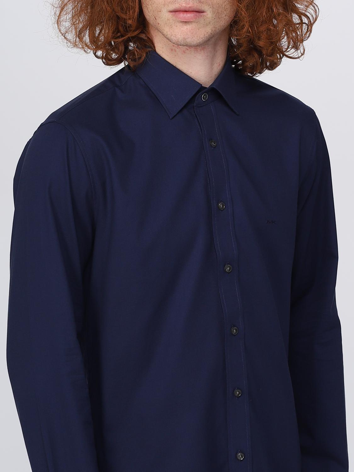 MICHAEL KORS CAMICIA: Camicia Michael Kors in cotone stretch, Blue Navy - Img 3