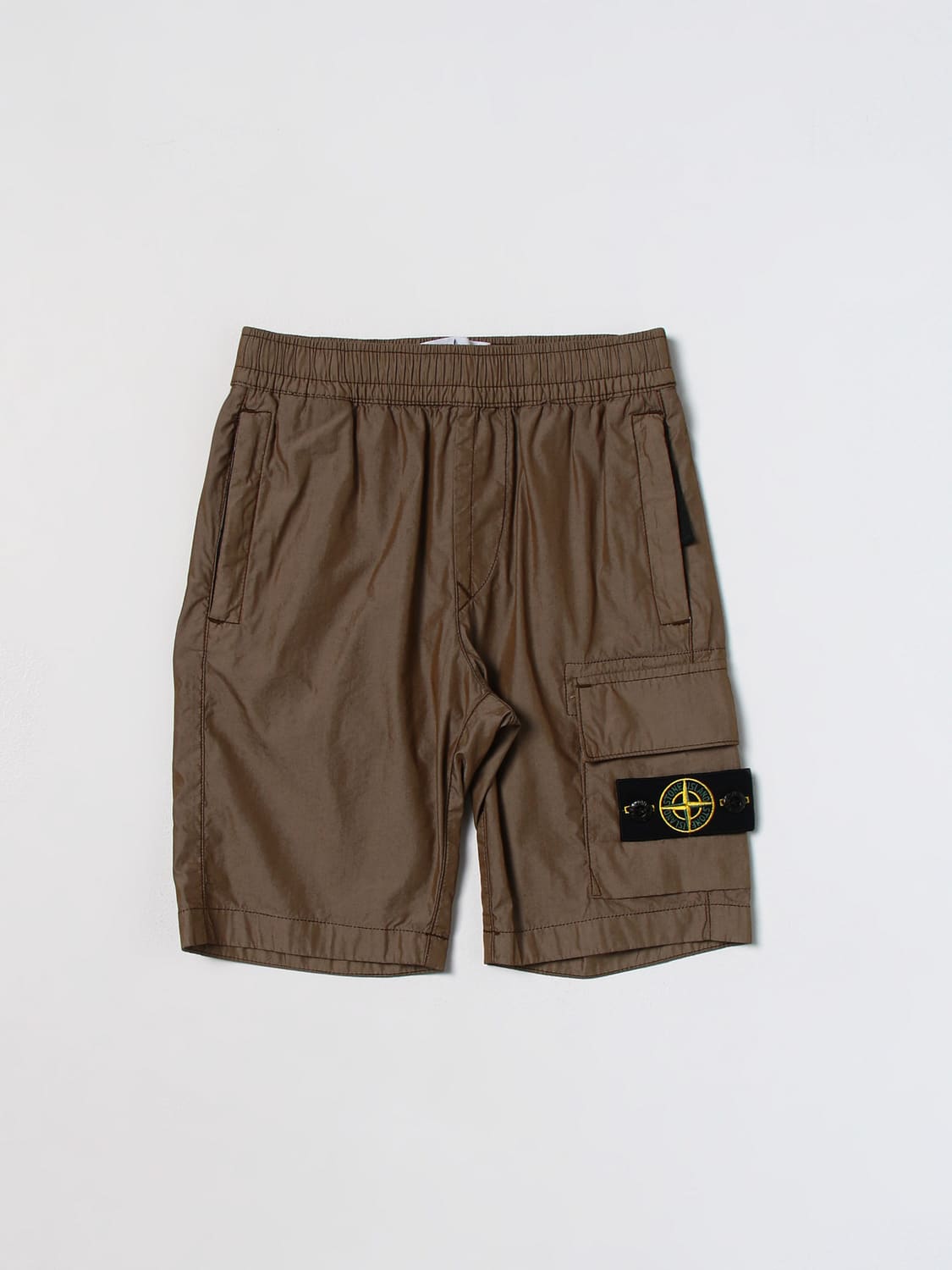 STONE ISLAND JUNIOR SHORTS: Hose kinder Stone Island Junior, Military - Img 1