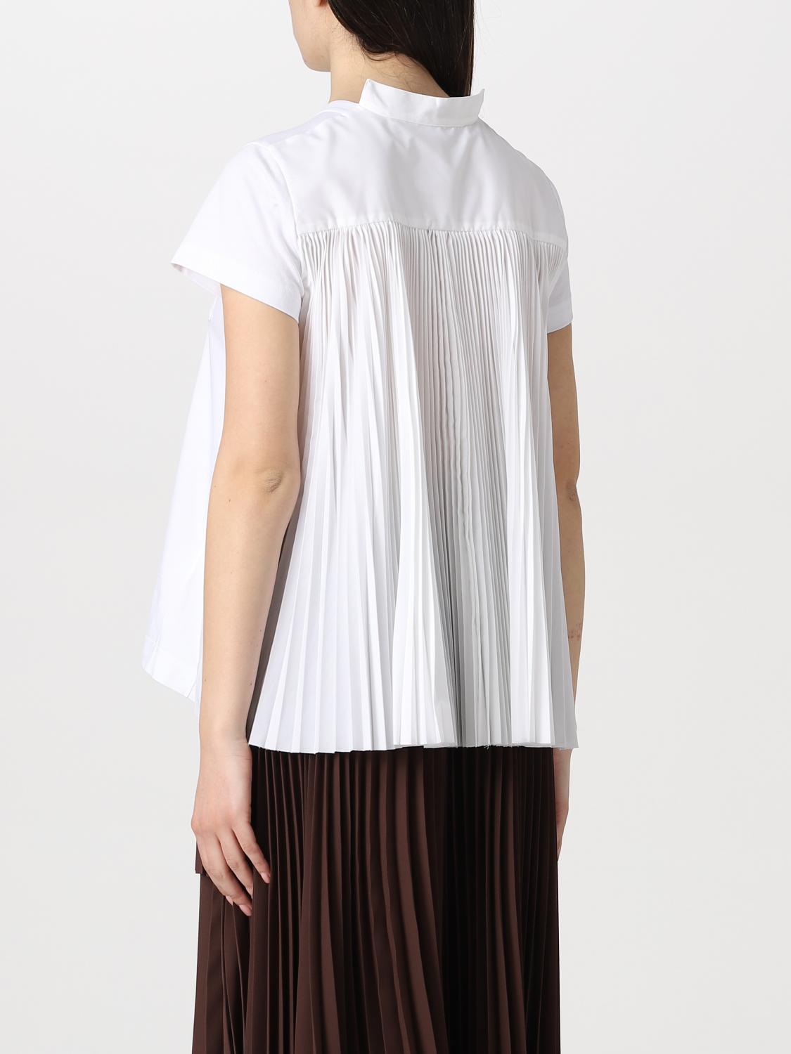Sacai T-shirt woman - White | SCW088 | GIGLIO.COM