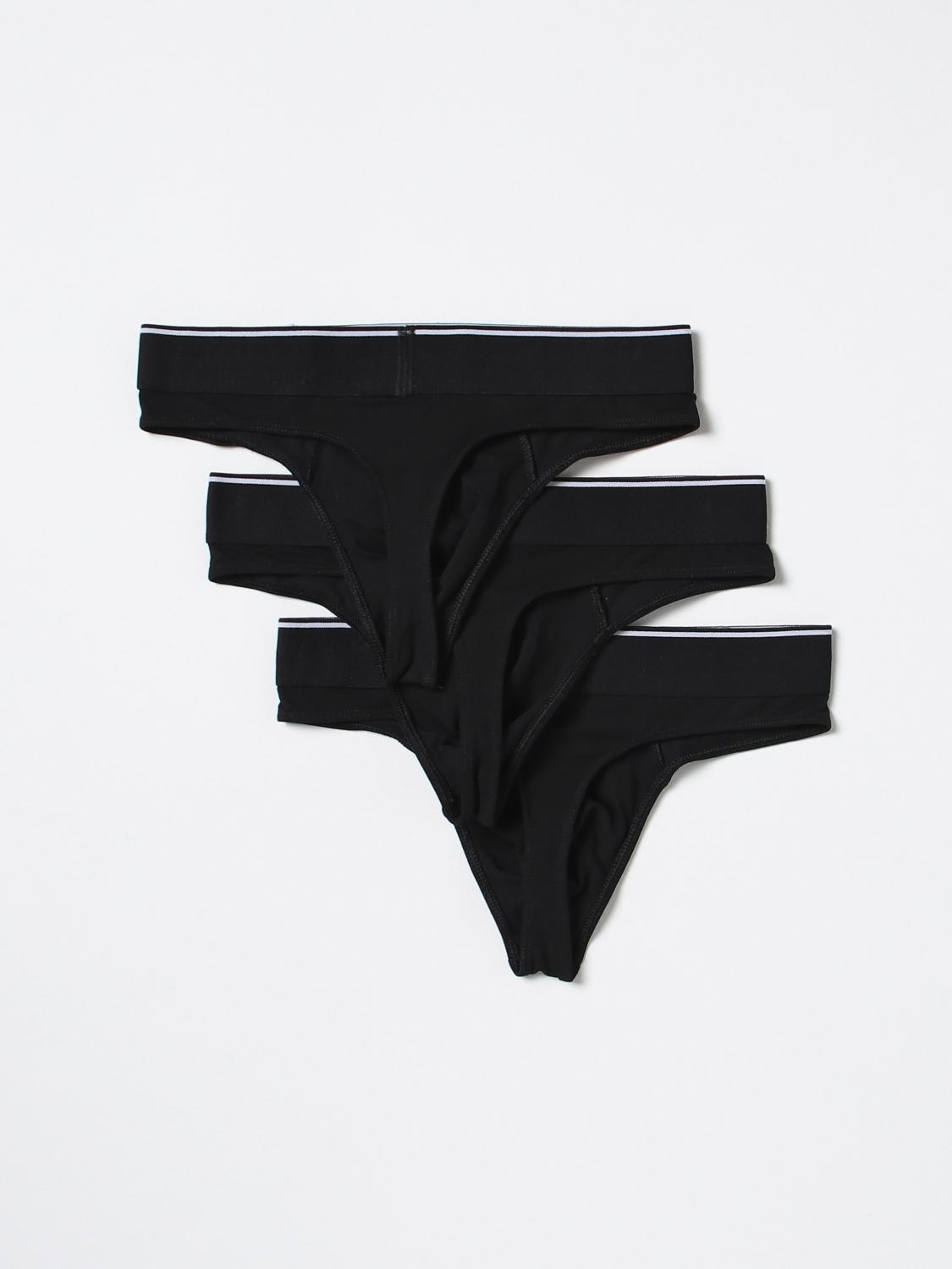 DIESEL INTIMO: Set perizoma Diesel in cotone stretch, Nero - Img 2