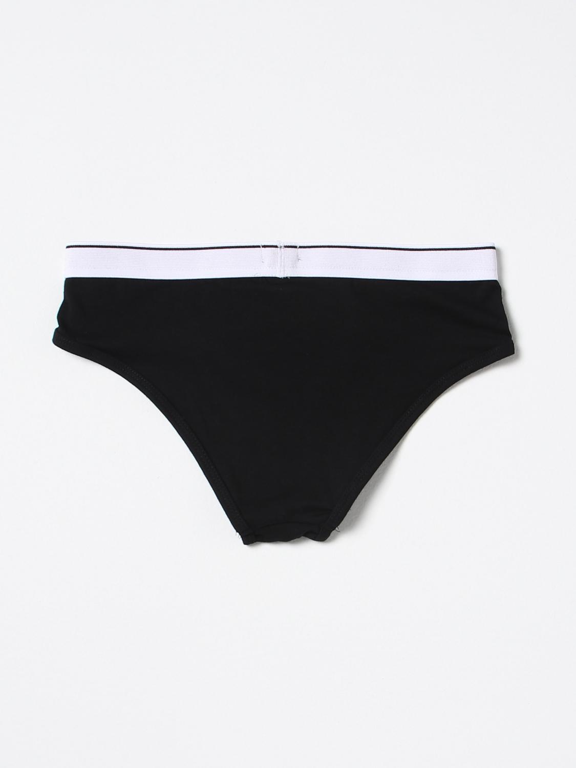 DIESEL INTIMO: Slip Diesel in cotone stretch, Nero 1 - Img 2