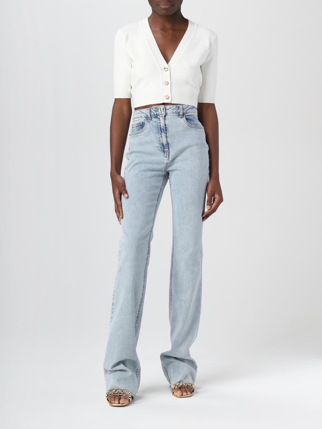 ELISABETTA FRANCHI CARDIGAN: Pull femme Elisabetta Franchi, Blanc - Img 2