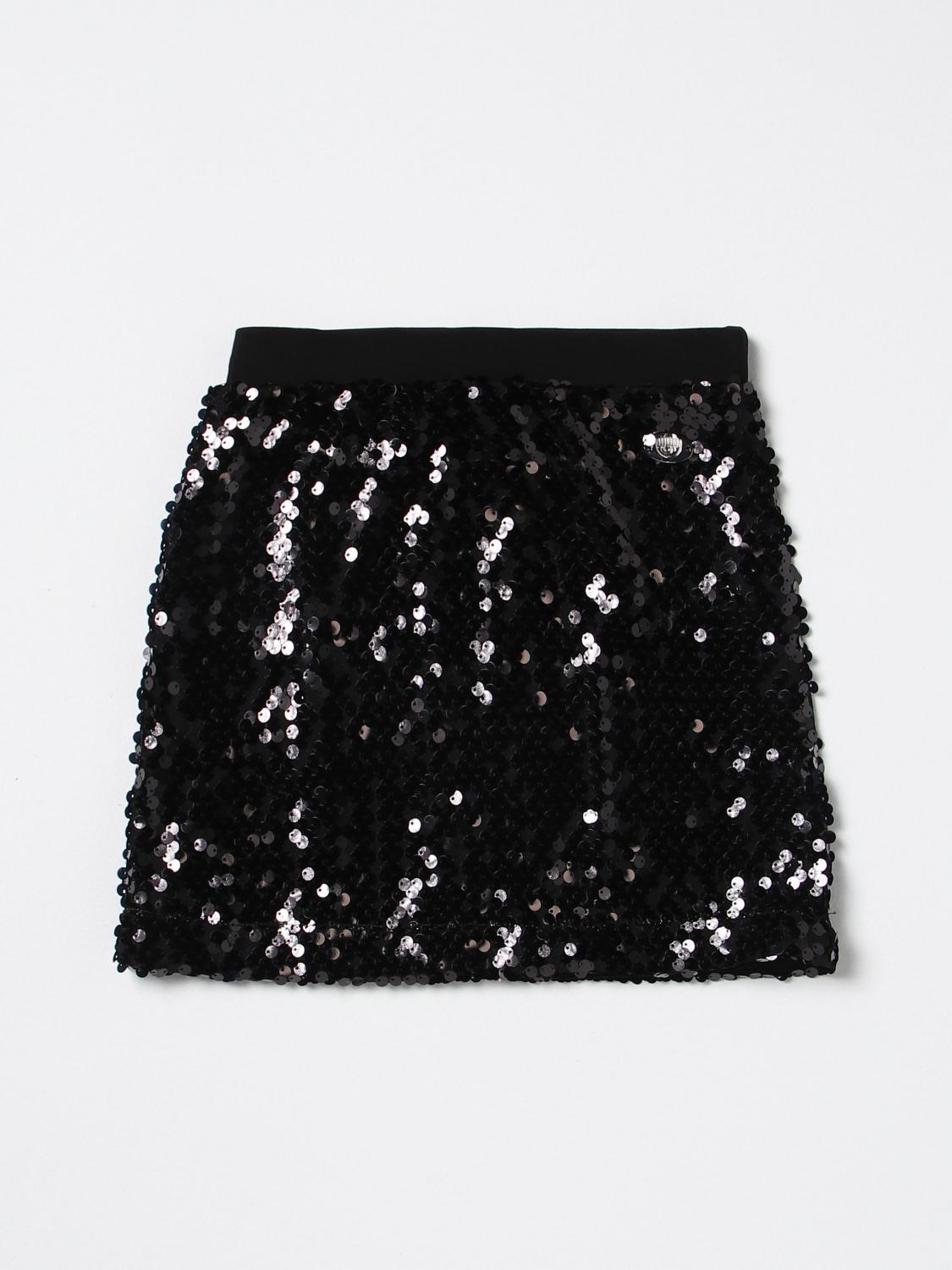 CHIARA FERRAGNI FALDA: Falda niños Chiara Ferragni, Negro - Img 1