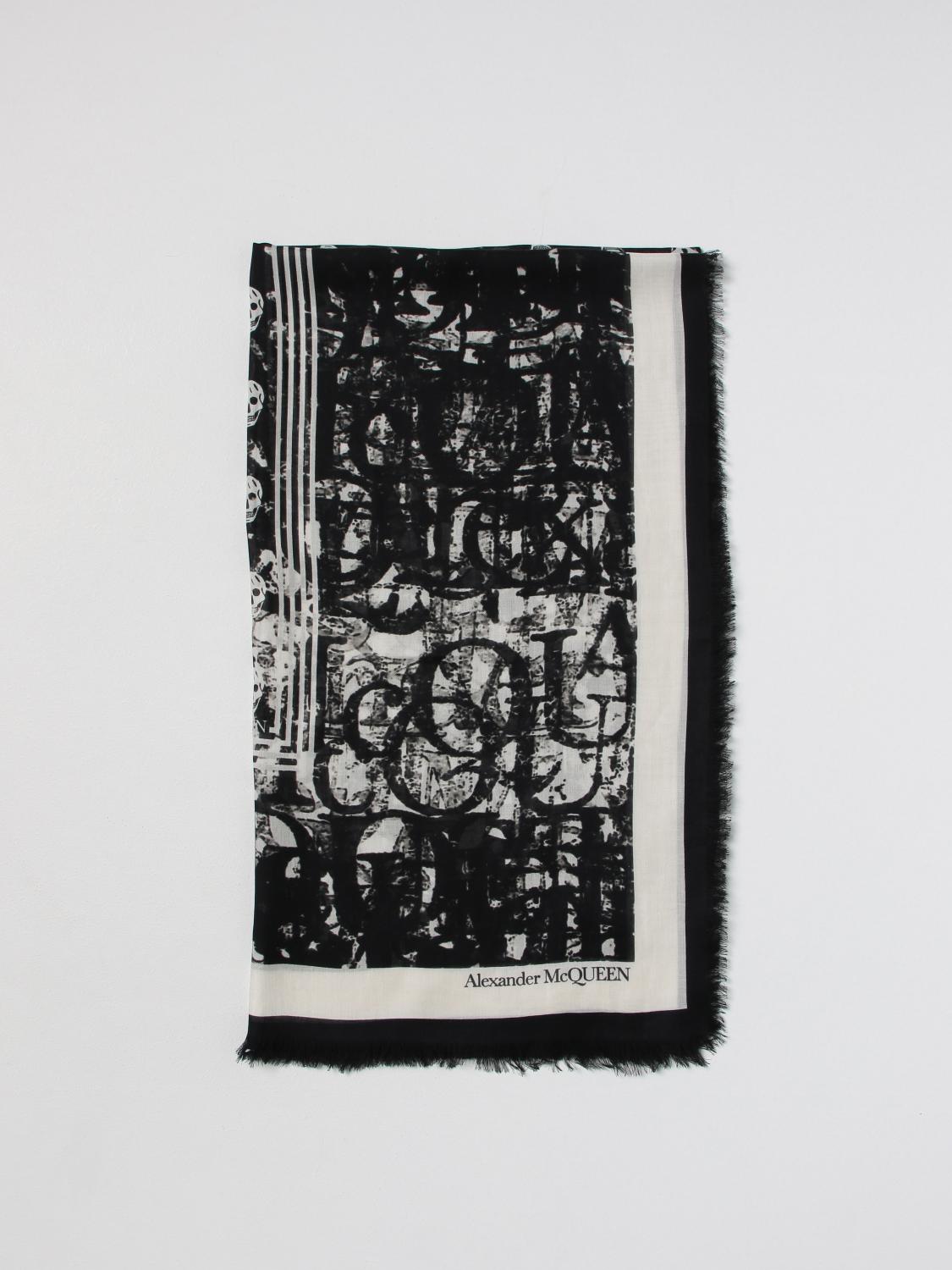 MCQUEEN BUFANDA: Bufanda hombre McQueen, Negro - Img 1