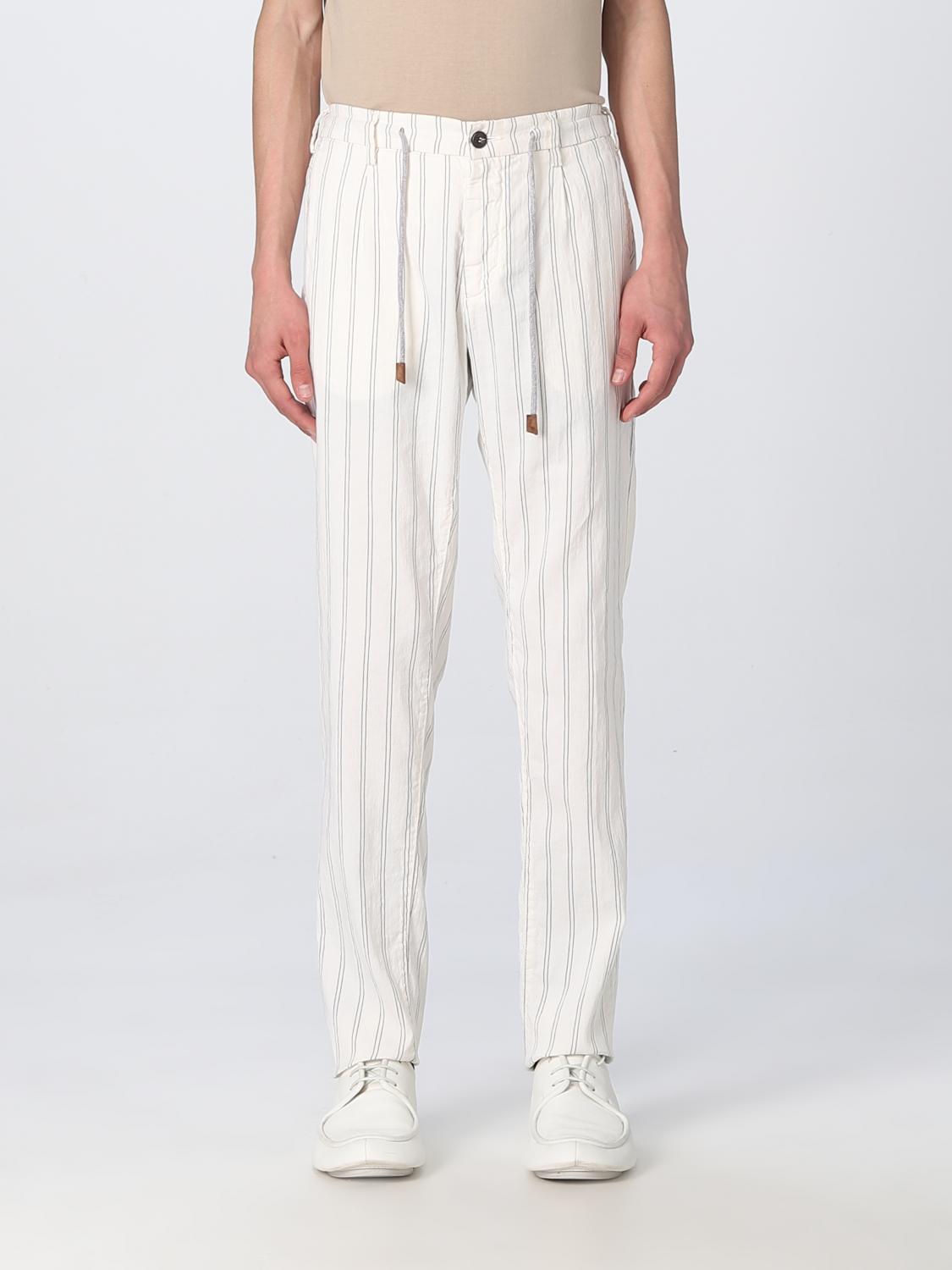 ELEVENTY HOSE: Hose herren Eleventy, Weiß - Img 1