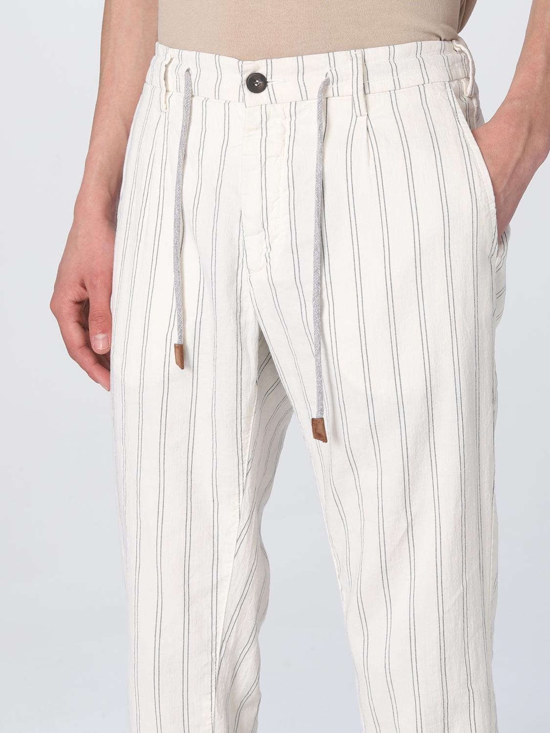 ELEVENTY HOSE: Hose herren Eleventy, Weiß - Img 3