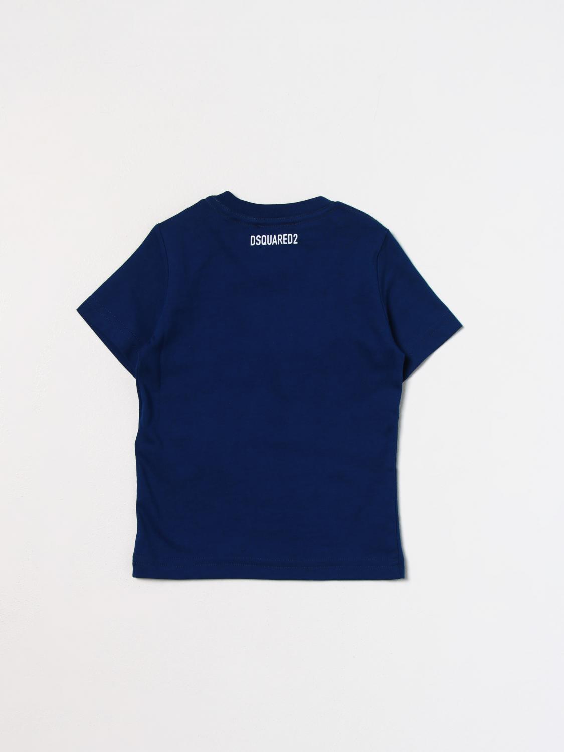 DSQUARED2 CAMISETA: Camiseta niños Dsquared2 Junior, Azul Oscuro - Img 2