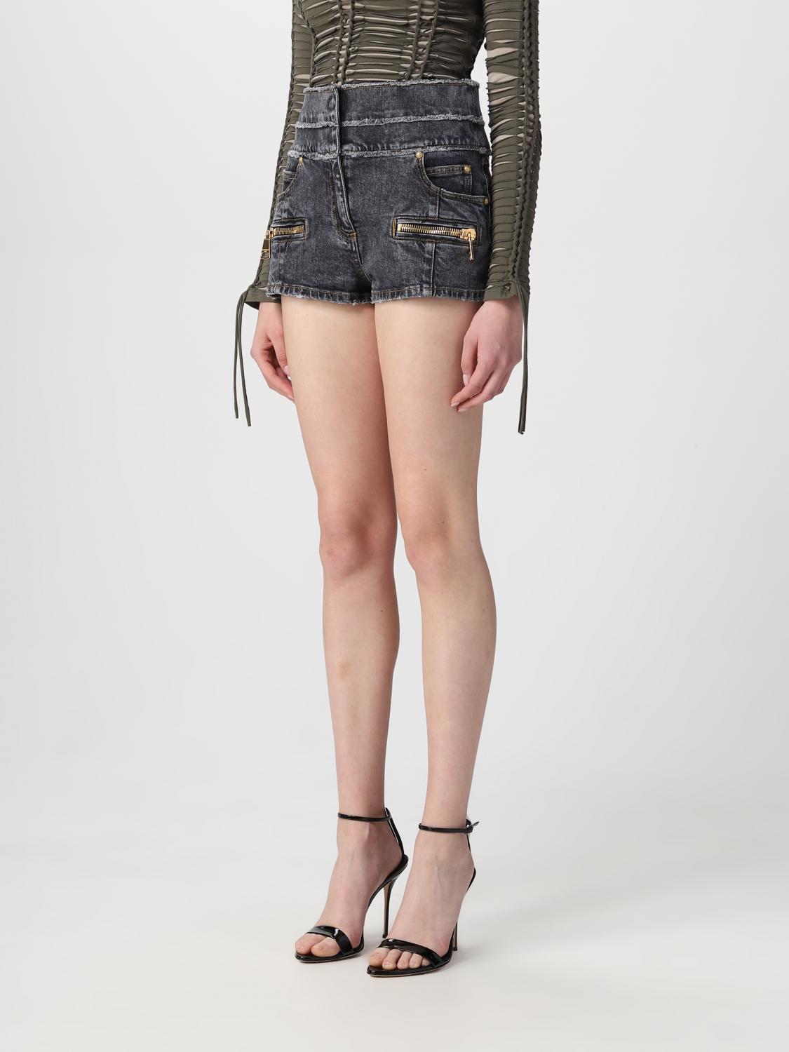 ショートパンツ BALMAIN Woman Short Black AF1MA095DD10 0PC Balmainアウトレット：ショートパンツ レディース - ブラック