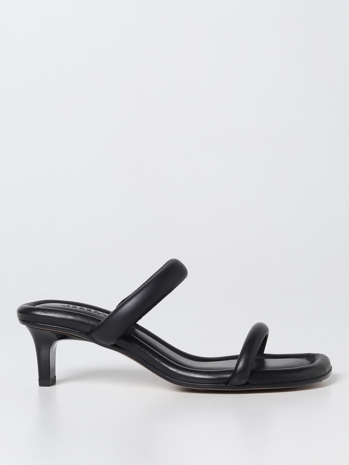 ISABEL MARANT SANDALI CON TACCO: Sandalo Raree Isabel Marant in nappa padded, Nero - Img 1