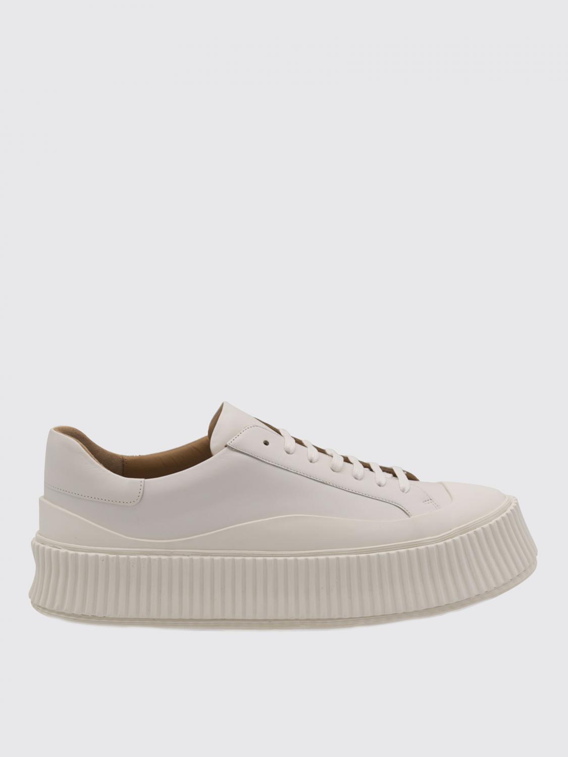 JIL SANDER SNEAKERS: Sneakers Jil Sander in pelle , Bianco - Img 1
