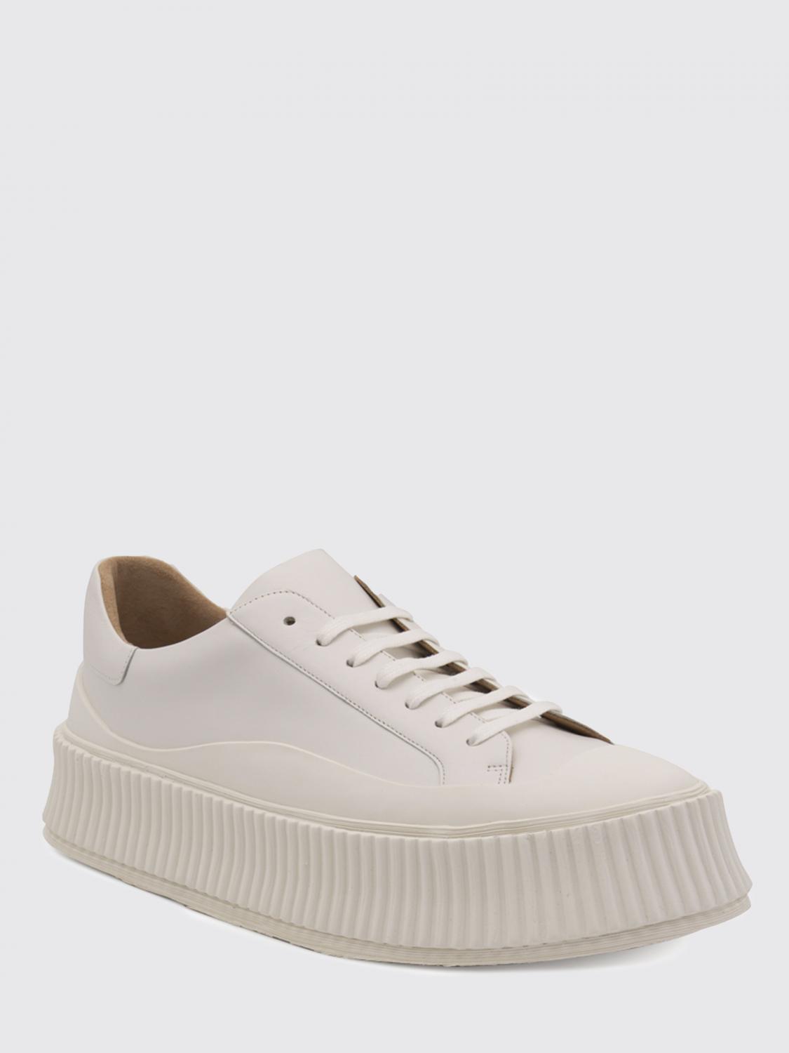 JIL SANDER SNEAKERS: Sneakers Jil Sander in pelle , Bianco - Img 2