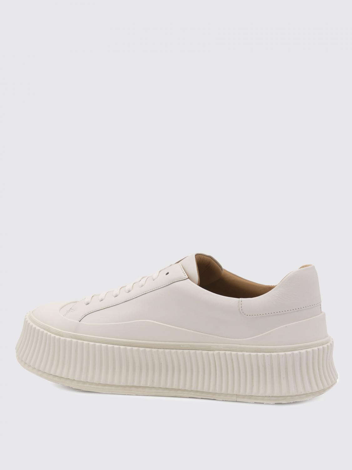 JIL SANDER SNEAKERS: Sneakers Jil Sander in pelle , Bianco - Img 3