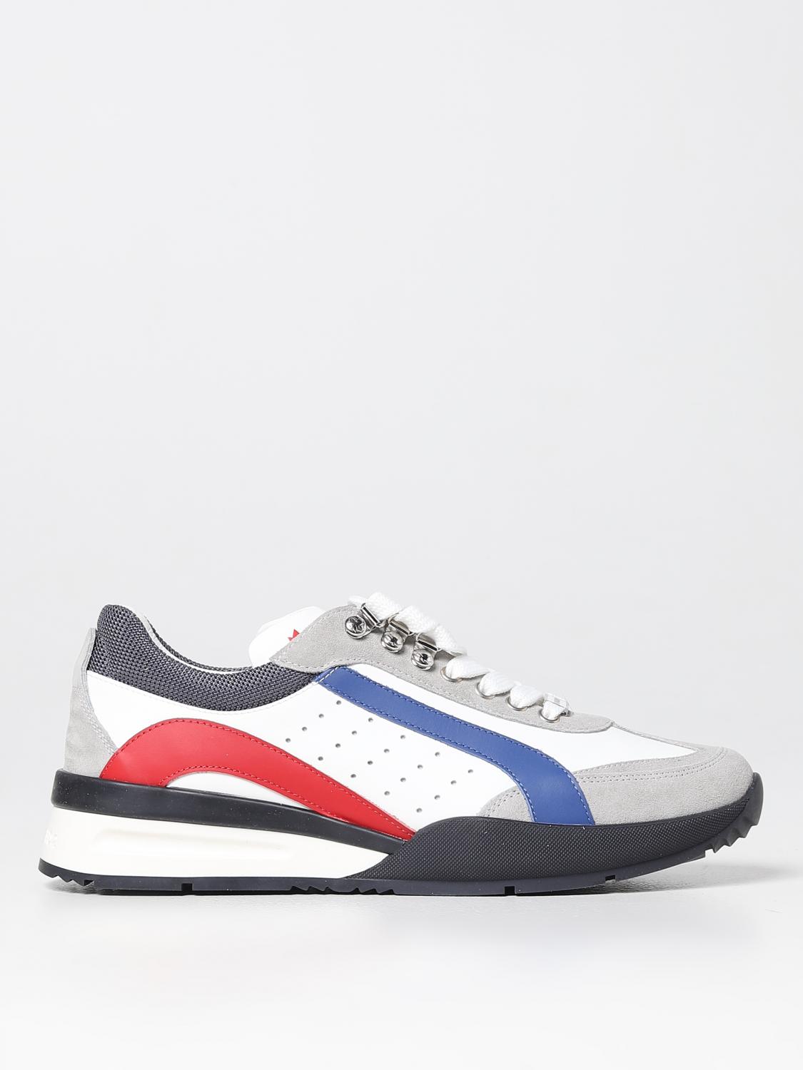 DSQUARED2 SNEAKERS: Sneakers Original Dsquared2 in pelle, Bianco - Img 1
