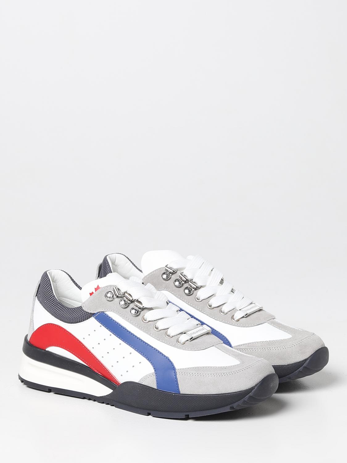 DSQUARED2 SNEAKERS: Sneakers Original Dsquared2 in pelle, Bianco - Img 2