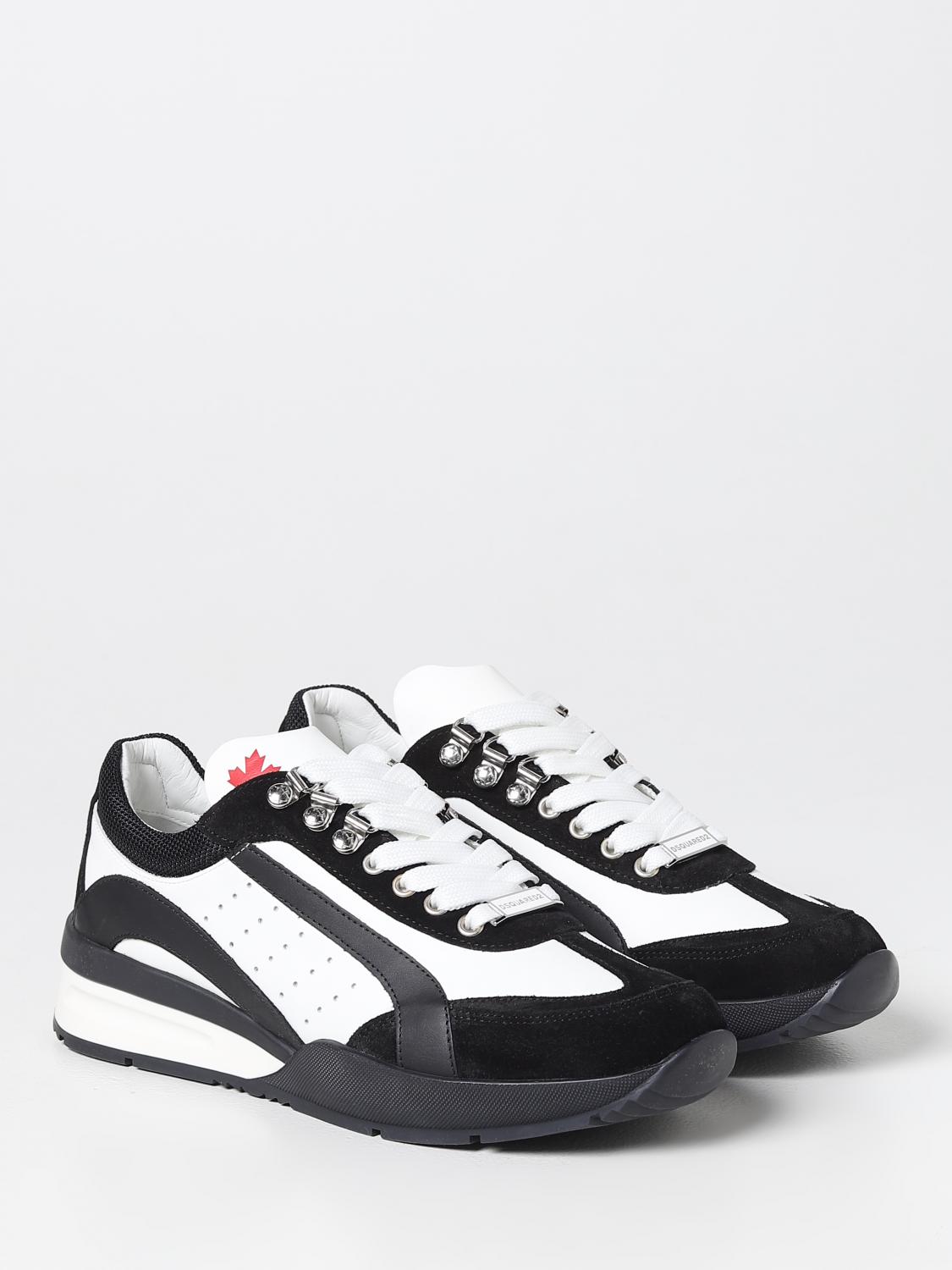 DSQUARED2 SNEAKERS: Original Dsquared2 leather sneakers, Black - Img 2