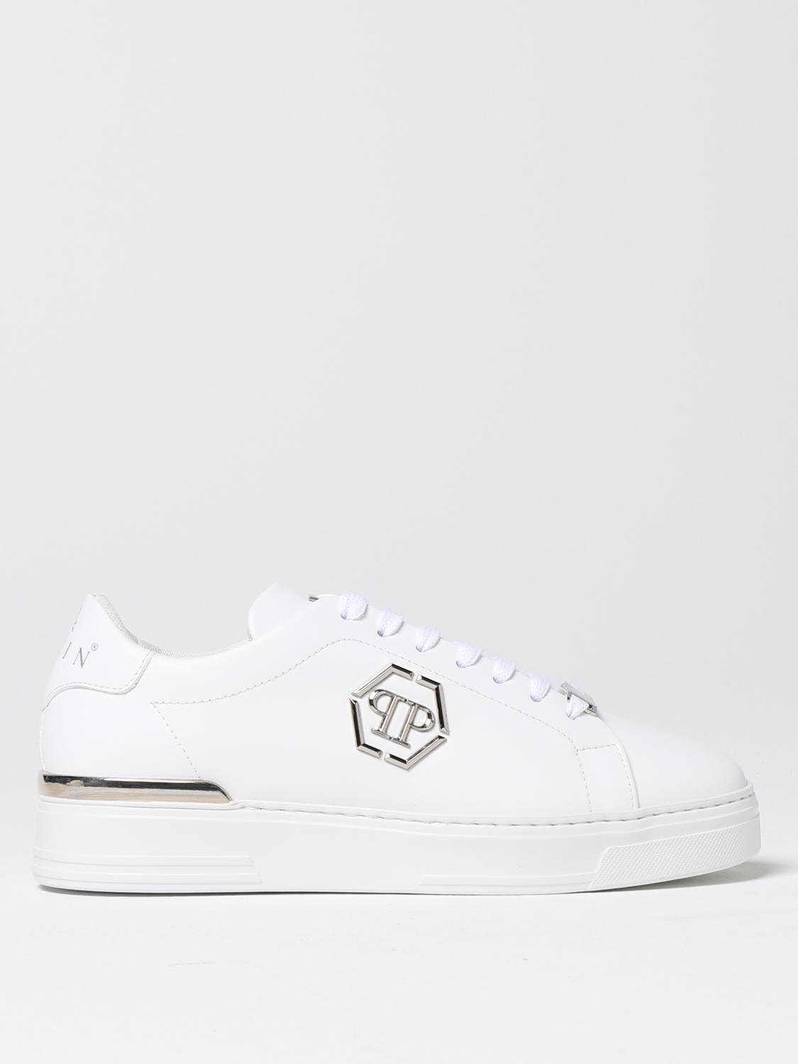 PHILIPP PLEIN SNEAKERS: Schuhe herren Philipp Plein, Weiß - Img 1