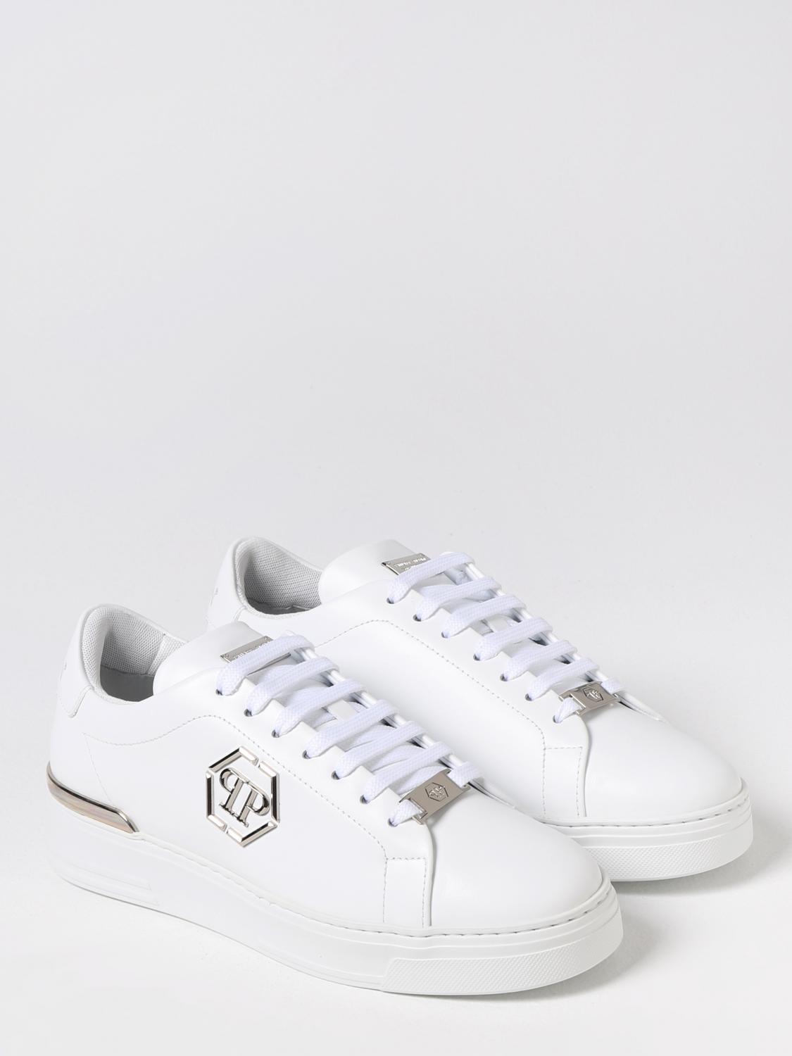PHILIPP PLEIN SNEAKERS: Schuhe herren Philipp Plein, Weiß - Img 2