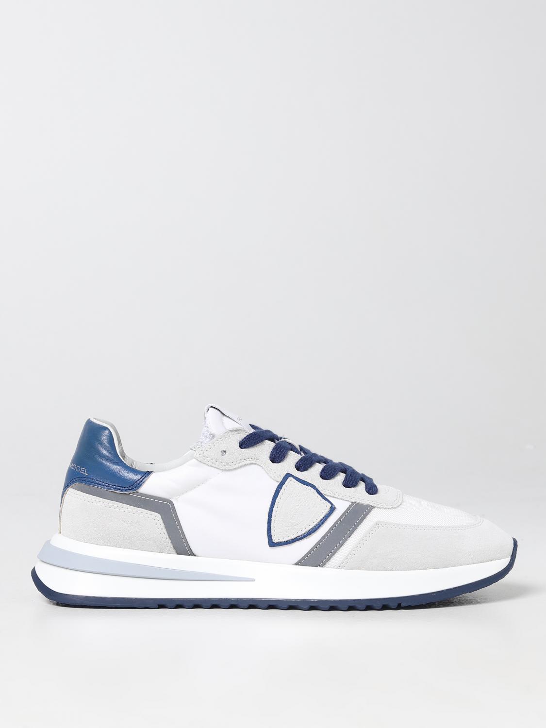 PHILIPPE MODEL BASKETS: Baskets homme Philippe Model, Blanc - Img 1