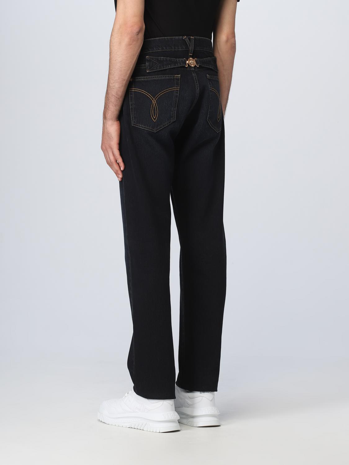 VERSACE JEANS: Jeans hombre Versace, Azul Oscuro - Img 3
