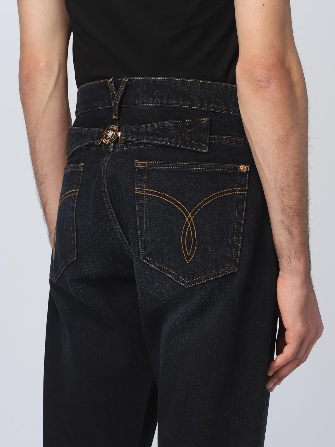 VERSACE JEANS: Jeans hombre Versace, Azul Oscuro - Img 5