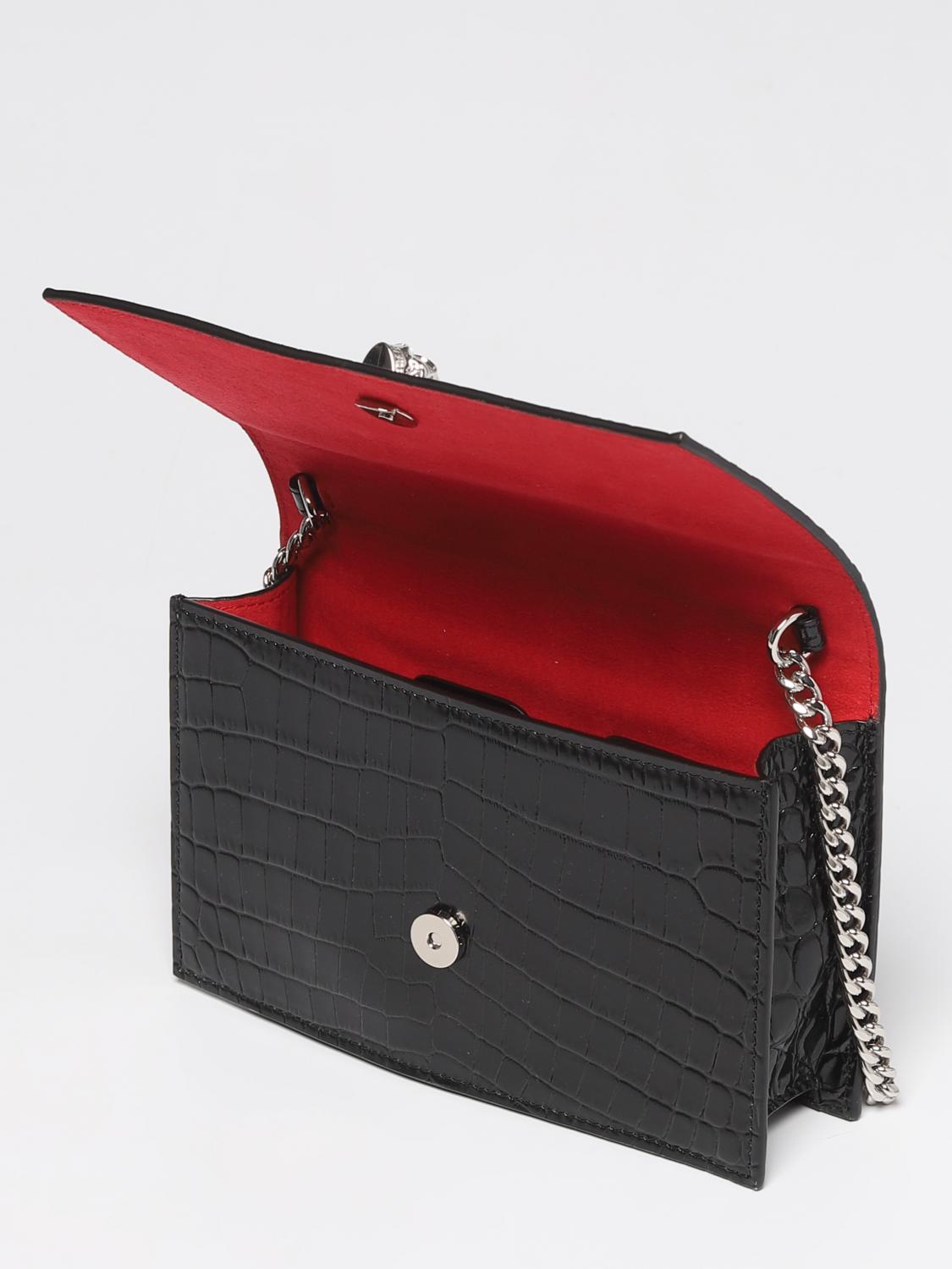 MCQUEEN BORSA MINI: Borsa Skull McQueen in pelle, Nero - Img 4