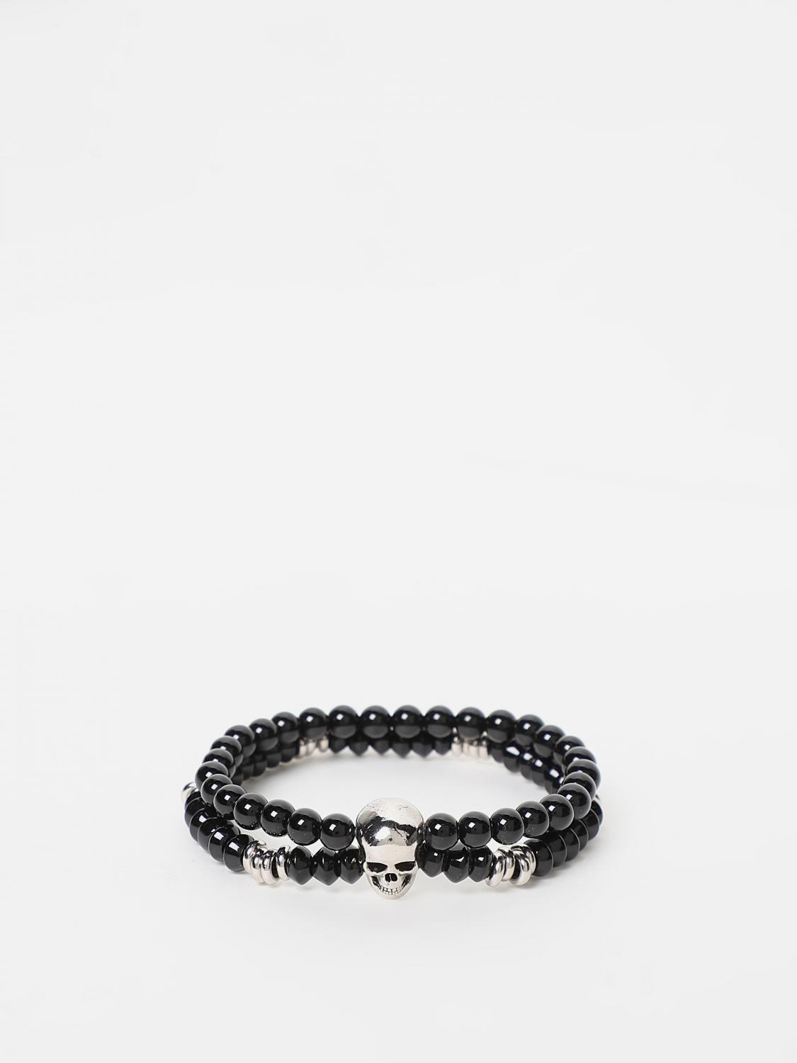 MCQUEEN GIOIELLO: Bracciale McQueen in agata, Nero - Img 1