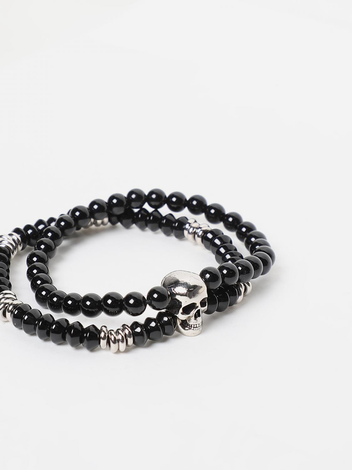 MCQUEEN GIOIELLO: Bracciale McQueen in agata, Nero - Img 2