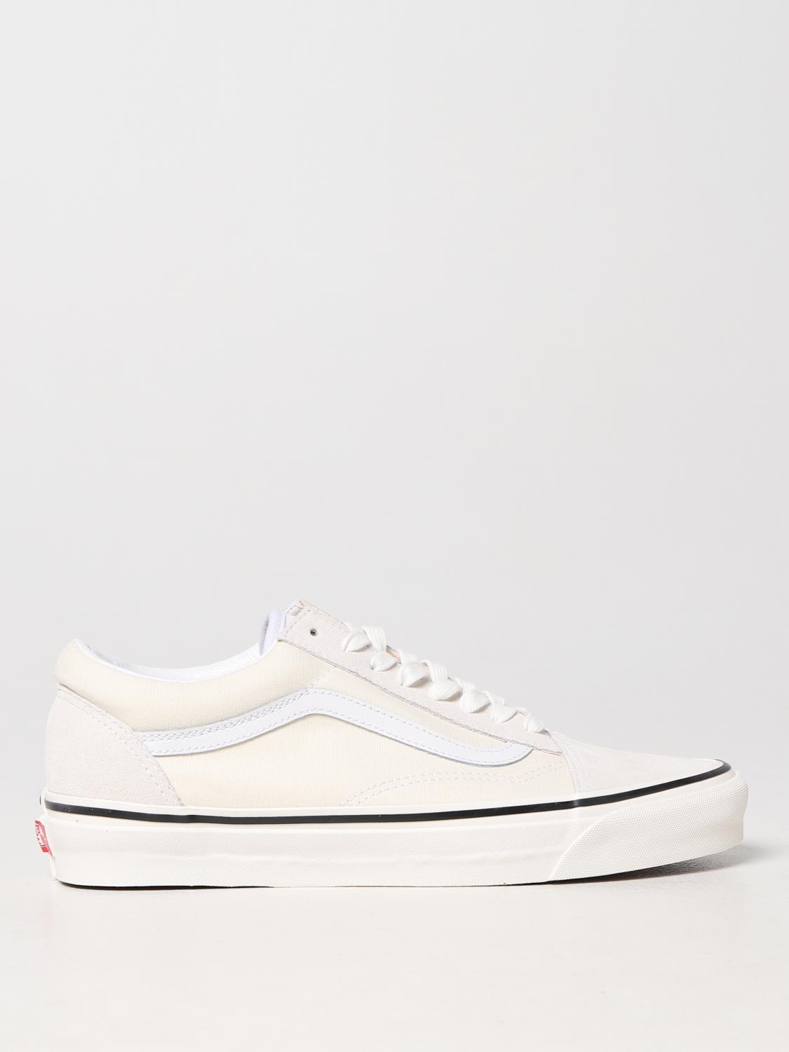 VANS SNEAKERS: Sneakers Old Skool 36 Vans in canvas e suede, Bianco - Img 1