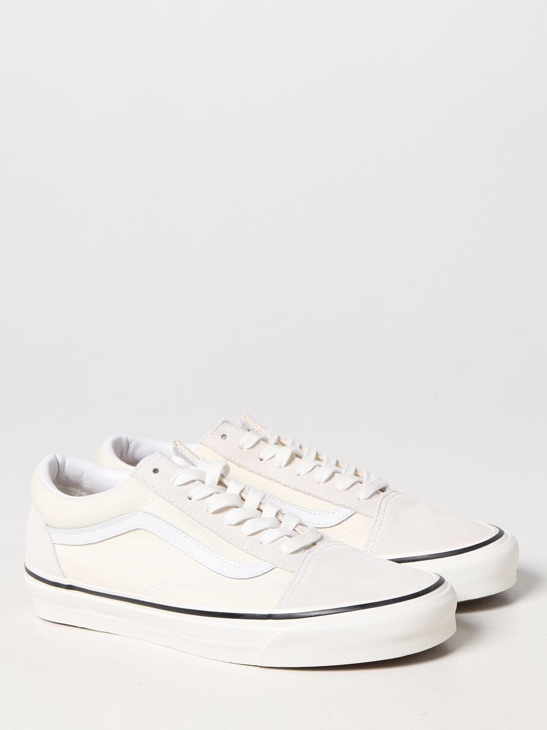 VANS SNEAKERS: Sneakers Old Skool 36 Vans in canvas e suede, Bianco - Img 2